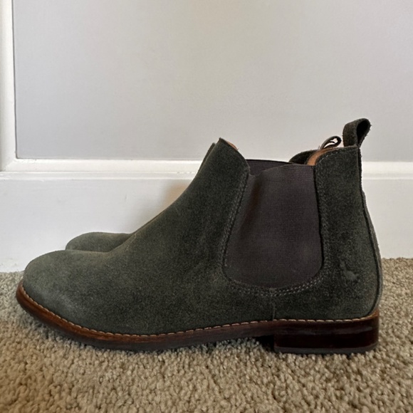 Jack Wills Chelsea suede ankle boots, gray, size 38/7 - Picture 2 of 4